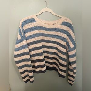 Francesca’s blue striped ombré sweater, size M